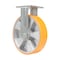 Vestil Polyurethane Rigid Caster 8 In. Diameter x 2 In. Width 1543 Lb. Capacity Orange/Silver CST-VE-8X2PUA-R - alternate 5